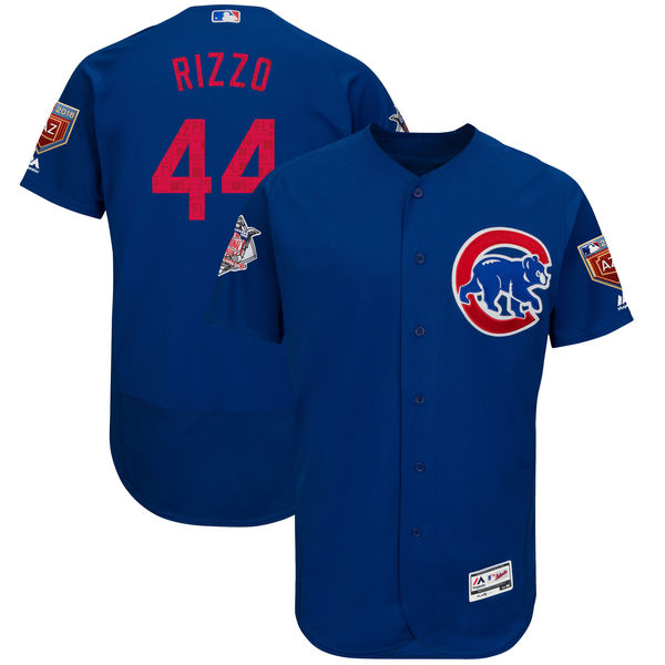 Cubs 44 Anthony Rizzo Royal 2018 Spring Training Flexbase Jersey