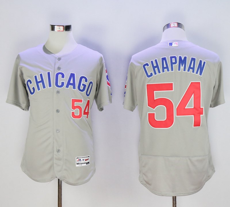 Cubs 54 Aroldis Chapman Gray Flexbase Jersey