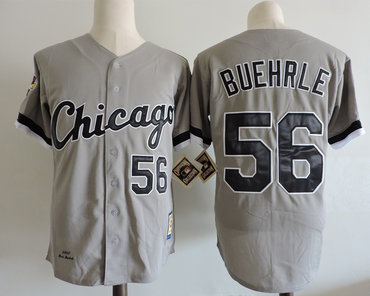 White sox 56 Mark Buehrle Gray 2005 Cooperstown Collection Jersey