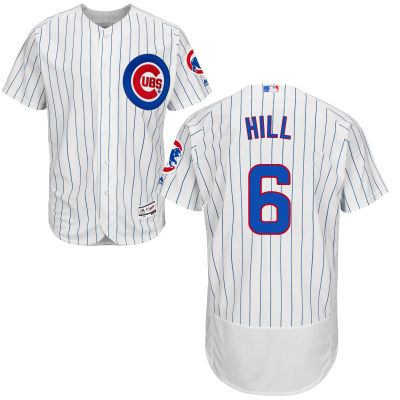 Cubs 6 Glenallen Hill White Flexbase Jersey