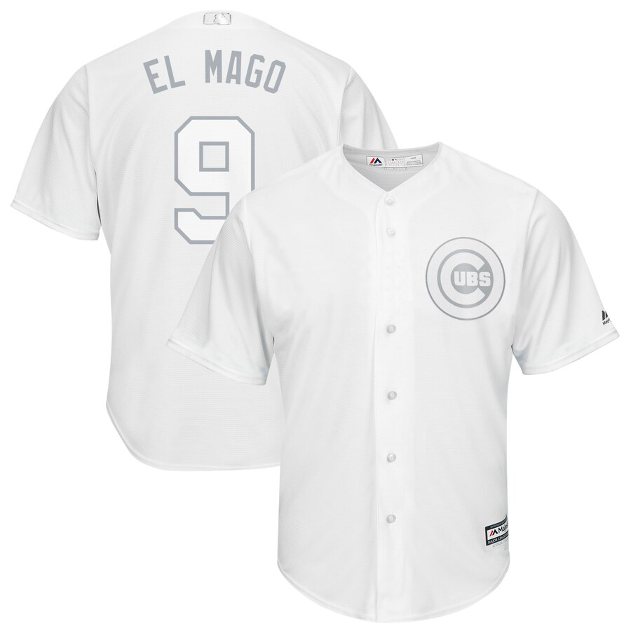 Cubs 9 Javier Baez El Mago White 2019 Players' Weekend Player Jersey