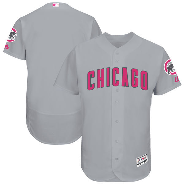 Cubs Blank Gray Mother's Day Flexbase Jersey