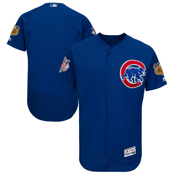 Cubs Blank Royal 2017 Spring Training Flexbase Jersey