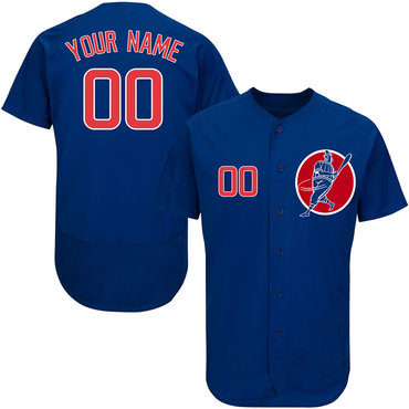 Cubs Blue Men's Customized Flexbase New Design Jersey Cubs Blue Men's Customized Flexbase New Design Jersey