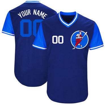 Cubs Blue Men's Customized M&N New Design Jersey Cubs Blue Men's Customized M&N New Design Jersey