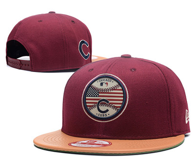 Cubs Team Logo Burgundy Adjustable Hat GS