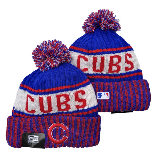 Cubs Team Logo Pom Knit Hat YD Cubs Team Logo Pom Knit Hat YD
