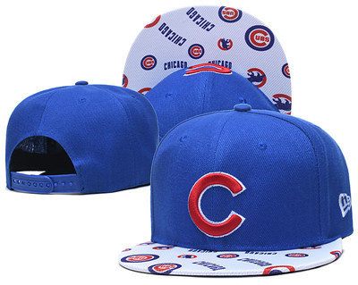 Cubs Team Logo Royal White Adjustable Hat TX