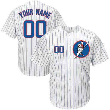 Cubs White Men's Customized New Design Jersey Cubs White Men's Customized New Design Jersey