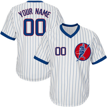 Cubs White Men's Customized Throwback New Design Jersey Cubs White Men's Customized Throwback New Design Jersey