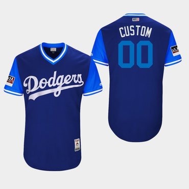 Custom Los Angeles Dodgers Royal 2018 Players' Weekend Authentic Team Jersey Custom Los Angeles Dodgers Royal 2018 Players' Weekend Authentic Team Jersey