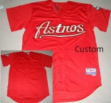 Custom Houston Astros Red MLB Jerseys Custom Houston Astros Red MLB Jerseys