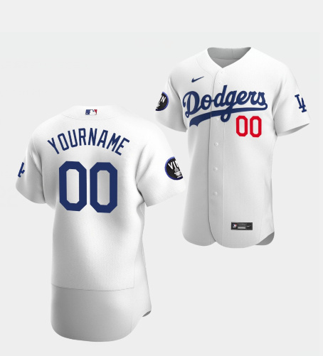 Custom Los Angeles Dodgers Patch Honor Vin Scully 2022 White Jersey Custom Los Angeles Dodgers Patch Honor Vin Scully 2022 White Jersey