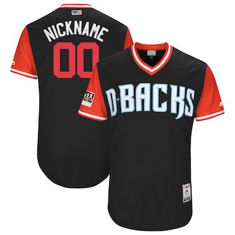 Custom Men's Arizona Diamondbacks Majestic Black 2017 Players Weekend Authentic Team Jersey Custom Men's Arizona Diamondbacks Majestic Black 2017 Players Weekend Authentic Team Jersey