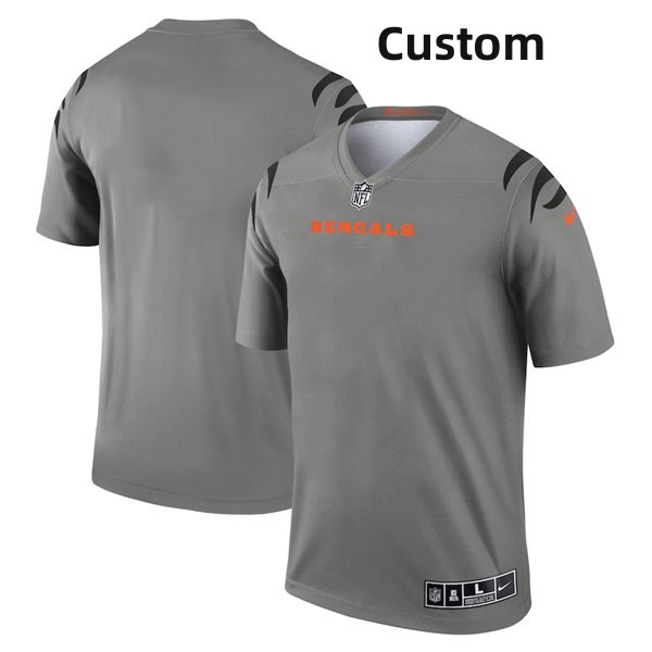 Custom Men's Cincinnati Bengals Inverted Legend Stitched Football Jersey