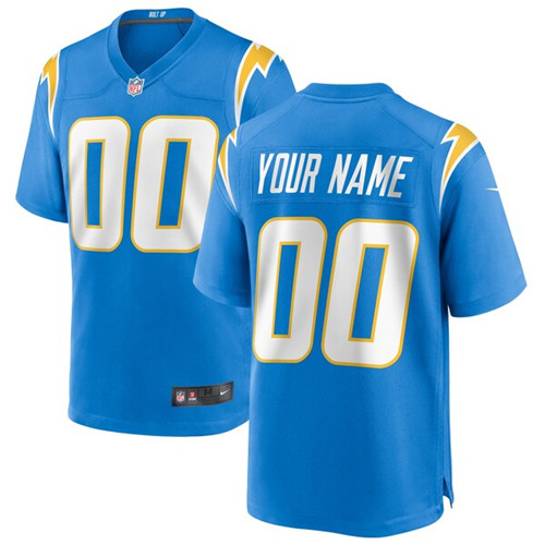 Custom Men's New Los Angeles Chargers Limited Blue Jersey Custom Men's New Los Angeles Chargers Limited Blue Jersey
