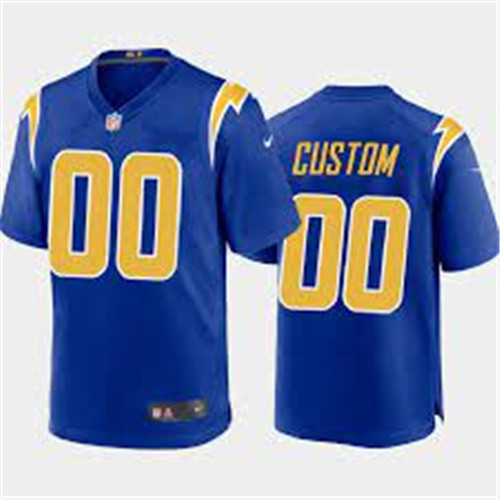 Custom Men's New Los Angeles Chargers Limited Royal Jersey Custom Men's New Los Angeles Chargers Limited Royal Jersey