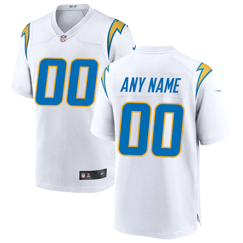 Custom Men's New Los Angeles Chargers Limited White Jersey Custom Men's New Los Angeles Chargers Limited White Jersey