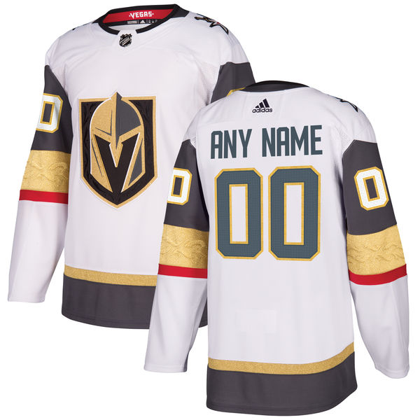 Custom Mens Vegas Golden Knights White Jersey Custom Mens Vegas Golden Knights White Jersey