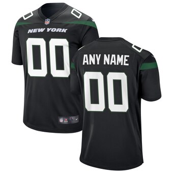 Custom New York Jets Nike Vapor Limited Black Jersey Custom New York Jets Nike Vapor Limited Black Jersey