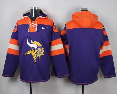 Custom Nike Vikings Purple Player Pullover NFL Hoodie (Any name&number) Custom Nike Vikings Purple Player Pullover NFL Hoodie (Any name&number)