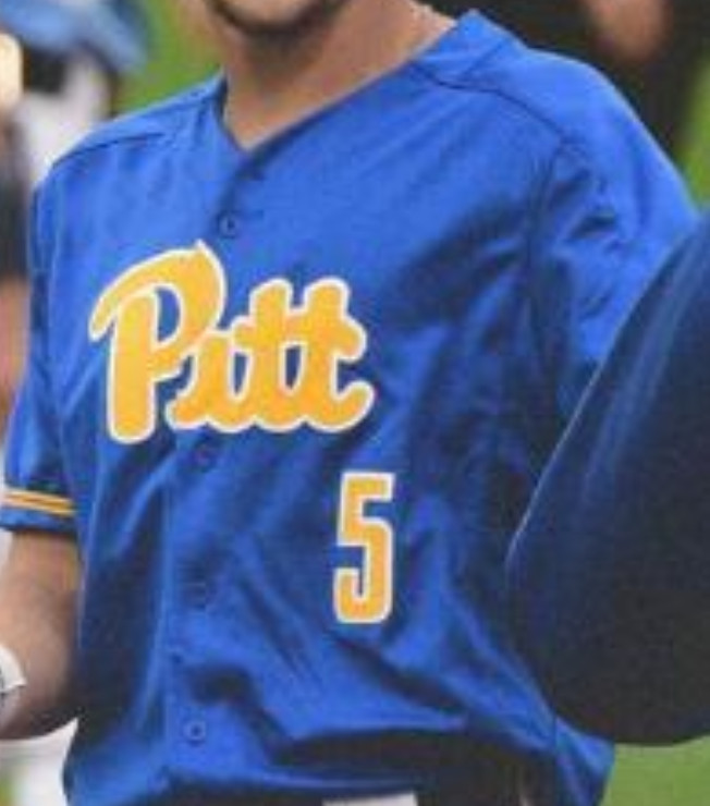 Custom PITT Pittsburgh Panthers Blue Baseball Jerseys Custom PITT Pittsburgh Panthers Blue Baseball Jerseys