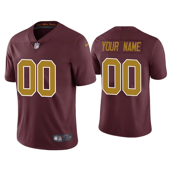 Custom Washington Vapor Limited Burgundy Jersey Custom Washington Vapor Limited Burgundy Jersey