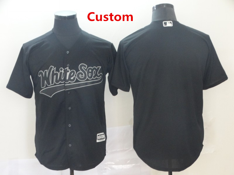 Custom White Sox Black 2019 Players' Weekend Jersey Custom White Sox Black 2019 Players' Weekend Jersey