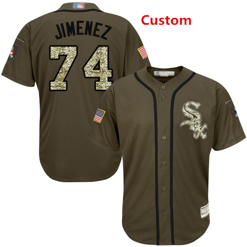 Custom White Sox Green Salute to Service Stitched Baseball Jerseys Custom White Sox Green Salute to Service Stitched Baseball Jerseys
