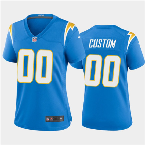 Custom Women New Los Angeles Chargers Limited Blue Jersey Custom Women New Los Angeles Chargers Limited Blue Jersey