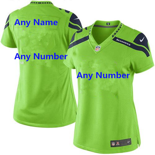 Custom Women Nike Seahawks NFL Limited Rush Jersey Custom Women Nike Seahawks NFL Limited Rush Jersey
