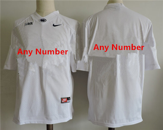 Custom Youth Penn State Nittany Lions Nike White Limited Football Jersey -no name Custom Youth Penn State Nittany Lions Nike White Limited Football Jersey -no name