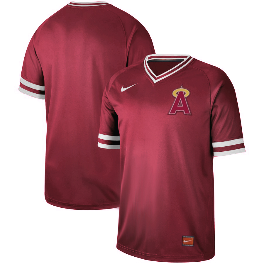 Customized Angels Red Throwback Jersey Customized Angels Red Throwback Jersey