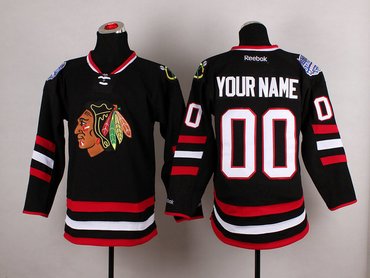 Customized Chicago Blackhawks Black 2014 Stadium Series Hockey NHL Jerseys Customized Chicago Blackhawks Black 2014 Stadium Series Hockey NHL Jerseys