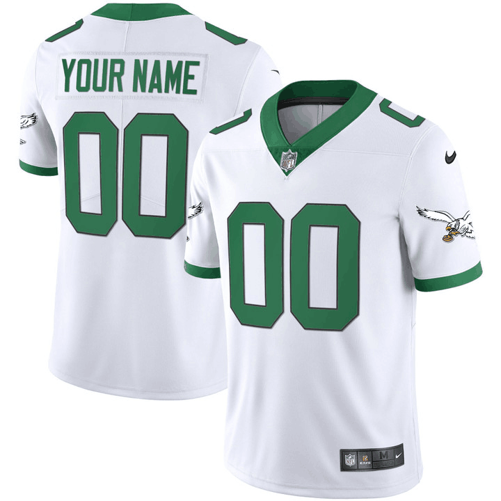 Customized Men's Philadelphia Eagles Vapor Untouchable Limited white JerseyS