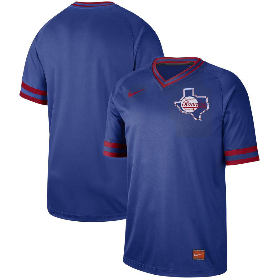 Customized Rangers Blue Throwback Jersey Customized Rangers Blue Throwback Jersey