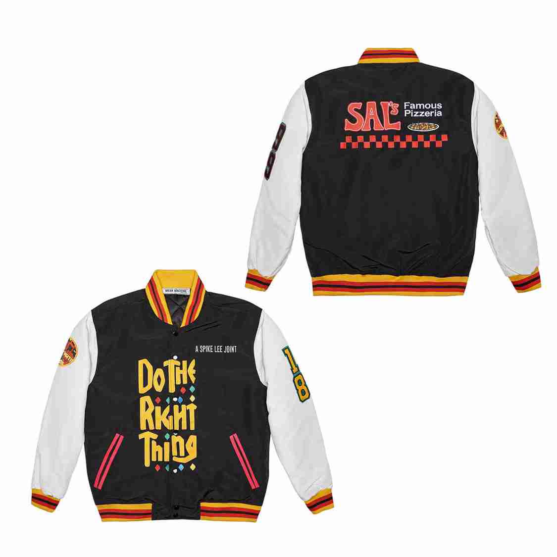 DOTHE RIGHT THING ROYAL SATIN JACKET DOTHE RIGHT THING ROYAL SATIN JACKET