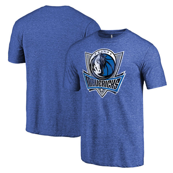 Dallas Mavericks Fanatics Branded Heather Royal Distressed Team Logo Tri-Blend T-Shirt Dallas Mavericks Fanatics Branded Heather Royal Distressed Team Logo Tri-Blend T-Shirt