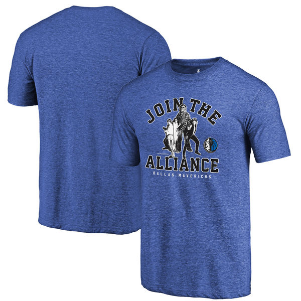 Dallas Mavericks Fanatics Branded Royal Star Wars Alliance Tri-Blend T-Shirt Dallas Mavericks Fanatics Branded Royal Star Wars Alliance Tri-Blend T-Shirt