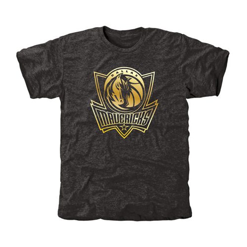 Dallas Mavericks Gold Collection Tri-Blend T-Shirt Black Dallas Mavericks Gold Collection Tri-Blend T-Shirt Black