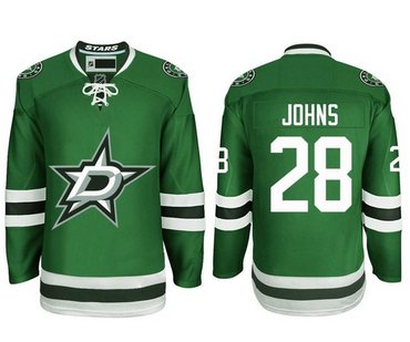 Dallas Stars  #28 Stephen Johns  Green Stitched NHL Jersey