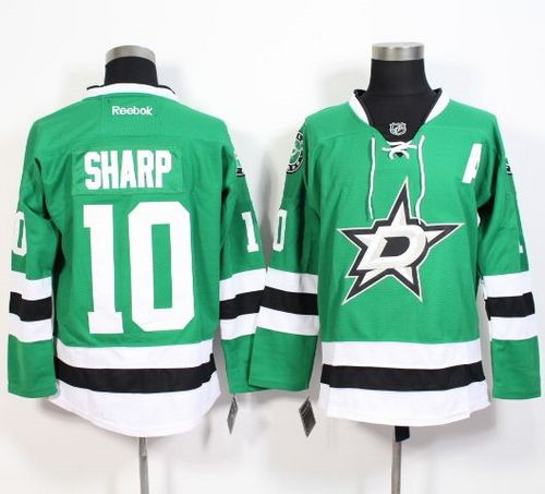 Dallas Stars #10 Patrick Sharp Green Stitched NHL Jersey