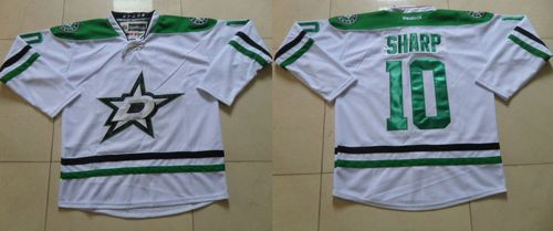Dallas Stars #10 Patrick Sharp White Stitched NHL Jersey