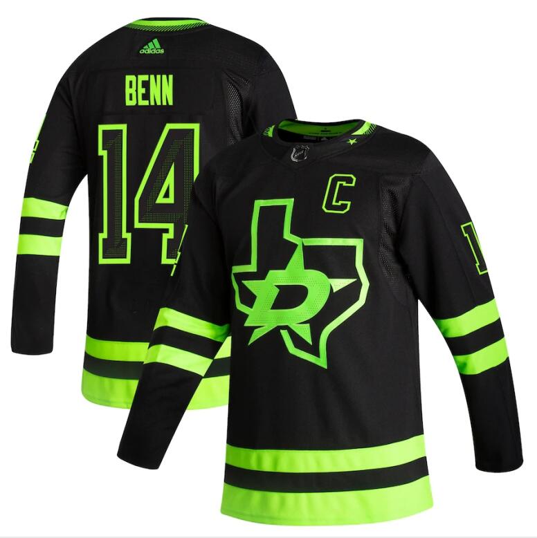 Dallas Stars #14 Jamie Benn Black Men's Adidas 2020-21 Reverse Retro Alternate NHL Jersey Dallas Stars #14 Jamie Benn Black Men's Adidas 2020-21 Reverse Retro Alternate NHL Jersey