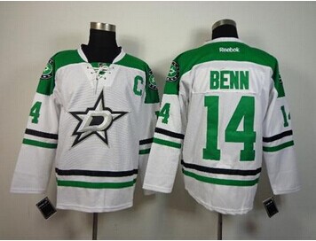 Dallas Stars #14 Jamie Benn New White NHL Jersey