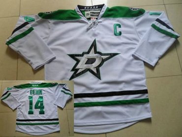 Dallas Stars #14 Jamie Benn New White Stitched NHL Jersey