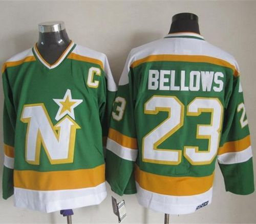 Dallas Stars #23 Brian Bellows Stitched Green CCM Throwback NHL Jersey
