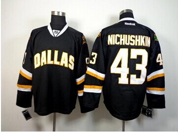 Dallas Stars #43 Valeri Nichushkin Black NHL Jersey