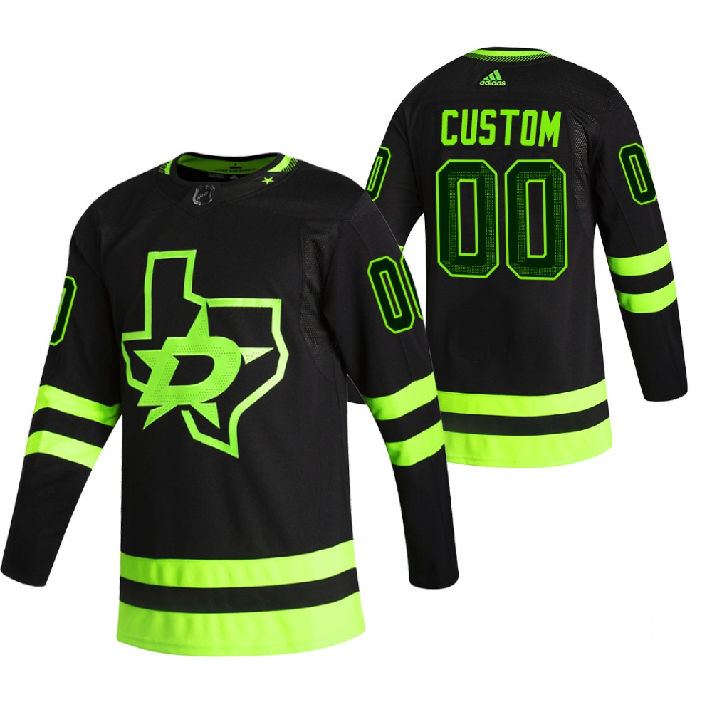 Dallas Stars Custom Black Men's Adidas 2020-21 Alternate Authentic Player NHL Jersey Dallas Stars Custom Black Men's Adidas 2020-21 Alternate Authentic Player NHL Jersey