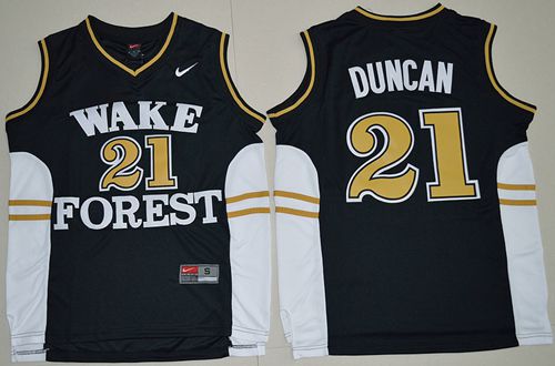 Demon Deacons #21 Tim Duncan Black Basketball Stitched NCAA Jersey Demon Deacons #21 Tim Duncan Black Basketball Stitched NCAA Jersey